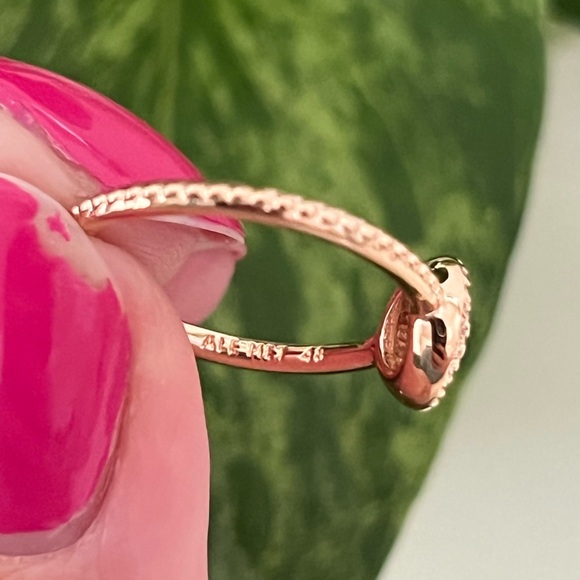 NWT Pandora Rose Gold Elegant Sparkle Ring, Size 4.5 - Picture 6 of 12